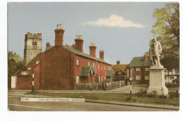 Postcard Lord John Scott Memorial Dunchurch Warwickshire