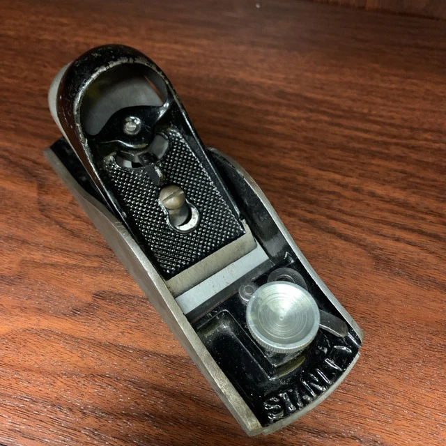Vintage Antique 6” STANLEY Adjustable Mouth Small Block Plane | 1.75” Wide