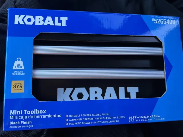Kobalt Mini Steel Tool Box 25th Anniversary Edition Pick From Red Green Or  Gray