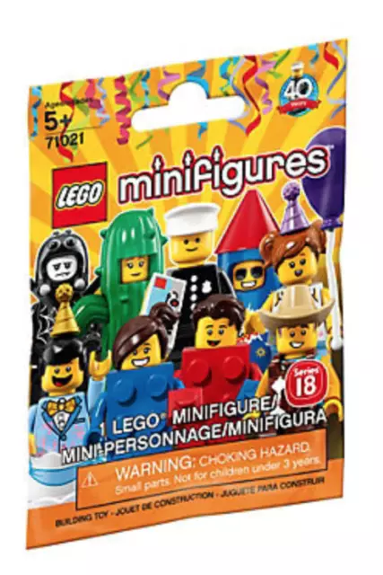 Lego Minifigures -  Series 18 Party  - Choose your Minifigure - 71021 - NEW