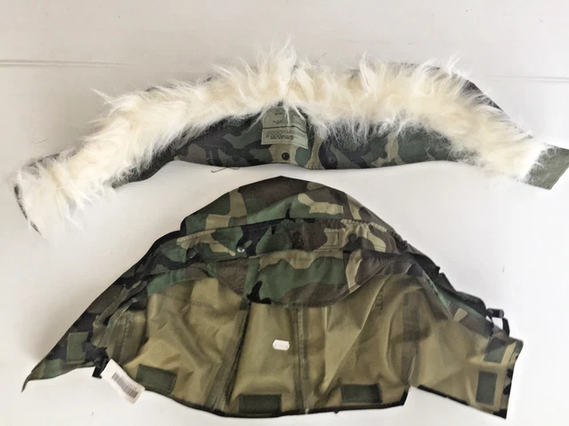 Unissued U.s.m.c Gen Ii Gore-Tex Ecwcs Parka Hood And Fur Ruff Combo