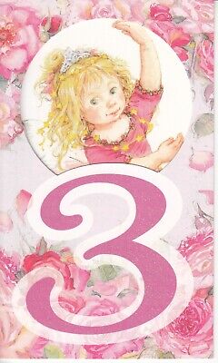 New double birthday card by Lisi Martin, 3 years, girl
