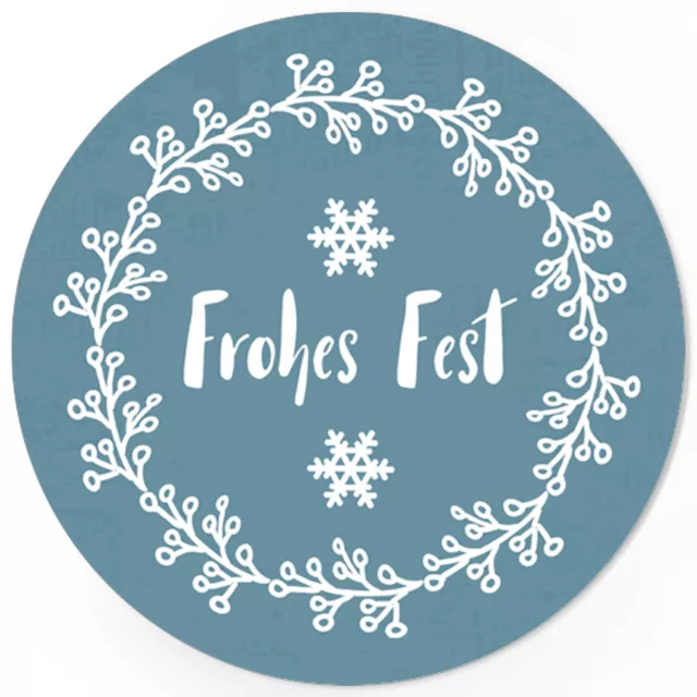 48 Weihnachtsaufkleber Geschenk Aufkleber Etiketten Weihnachten Xmas blau 7