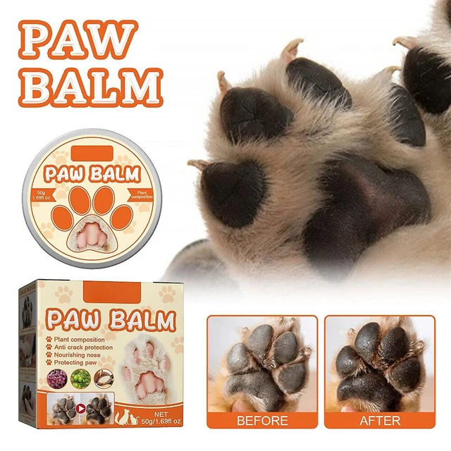 Pet Dog Paw Wax Balm Nose Cream Soothes and Repairs Cracked Paws and Snouts 50g