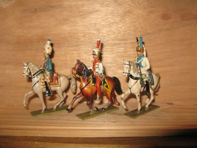 Soldat De Plomb Ancien - Cavalier Napoléon Empire - Trompette - Français