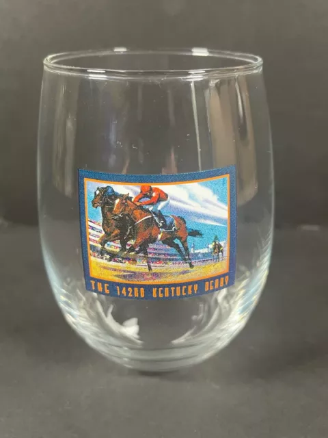 142nd Kentucky Derby Glass 5" Nyquist 2016 Winner Mario Gutierrez Horse Race Cup
