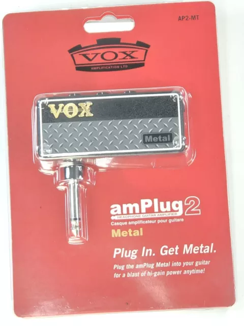 VOX amPlug 2 METAL Headphone Guitar Amplifier (AP2-MT)