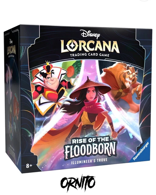 DISNEY LORCANA RISE Of The Floodborn Illumineers Trove PREORDER CONFIRMED £74.95 PicClick UK DISNEY LORCANA RISE Of The Floodborn Illumineers Trove PREORDER CONFIRMED £74.95 PicClick UK