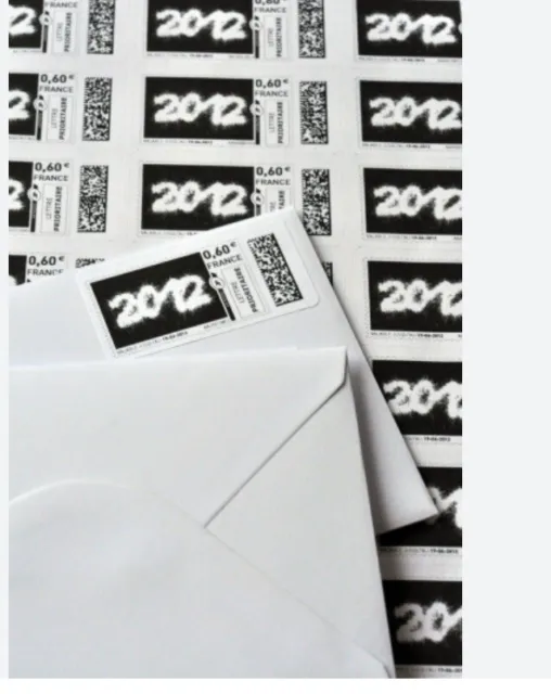 Lot de 10 PAP  enveloppes Prêt Poster 20 G Avec Stickers mon Timbre Et Moi