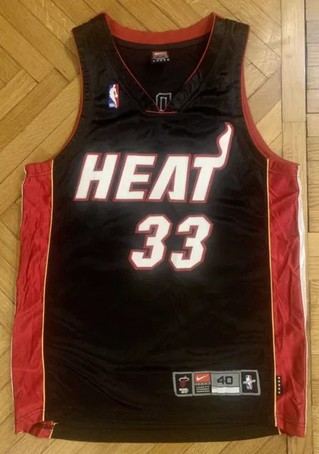 Miami Heat Alonzo Mourning Authentic Vintage Nike NBA Basket Jersey Sz 40