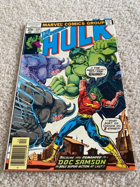Incredible Hulk  218  NM-  9.2  High Grade  Bi-Beast General Ross Doc Samson