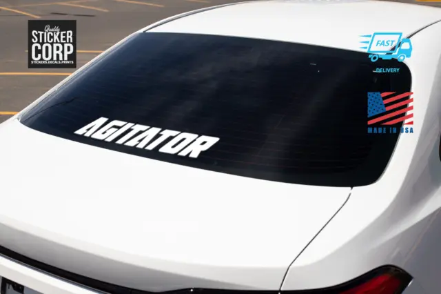 Agitator Decal [ Vinyl Window Sticker JDM Euro Drift Slammed Race Offroad Car ]