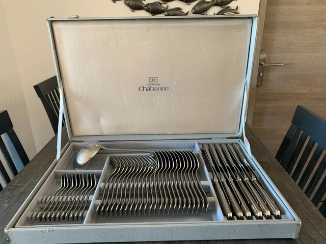 Ménagère à Poisson Chabanne 26 Pièces En Acier Inoxydable Massif - Coffret D'origine