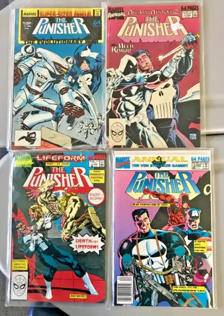 THE PUNISHER (1987 2nd series) Annual Marvel Lot, High Grade, Moon Knight Key