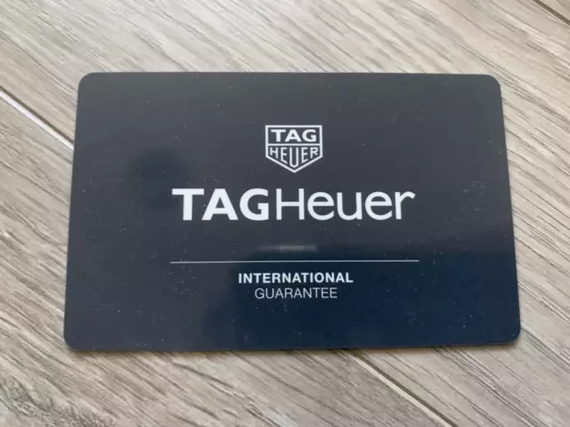 Carta di garanzia Tag Heuer