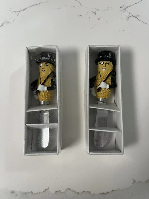 Planters Mr. Peanut Spreader Knife - New in box Set If 2