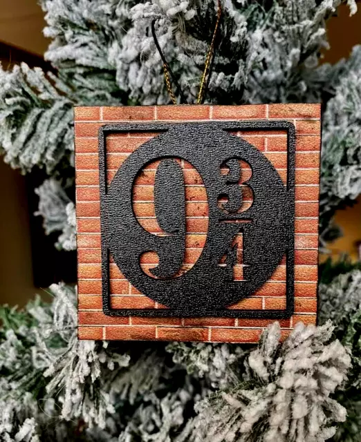 Train Platform Sign Ornament Inspired by Harry Potter