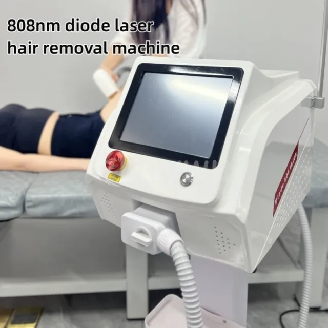 Professional 808 Diode Ice Titanium Laser Hair Removal Machine 2024 Portable