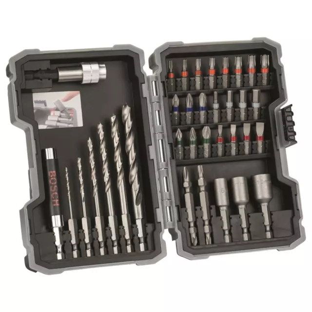 Bosch 35-teilig Bit & Ensemble de Forage Tournevis Ensemble Pro Bois