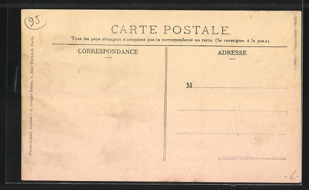 CPA Presles, Entree du Chateau et Rue de Pontoise 2