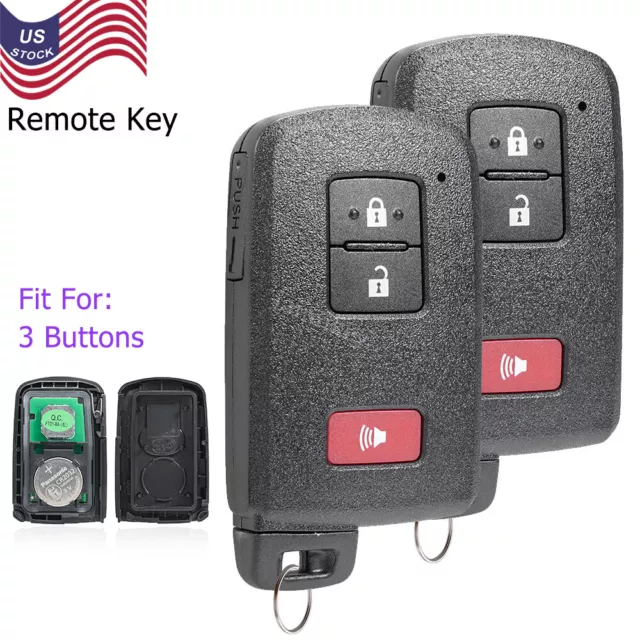 2 For 2015 - 2020 Toyota Tacoma Key Keyless Remote Fob HYQ14FBA 281451-2110 AG