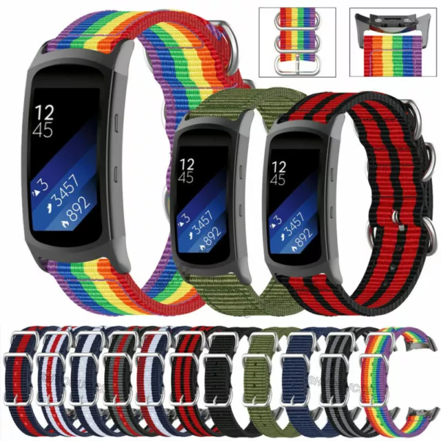 Für Samsung Gear Fit2 Pro SM-R360 R365 Sports Nylon Ersatz Armband Uhrenarmband