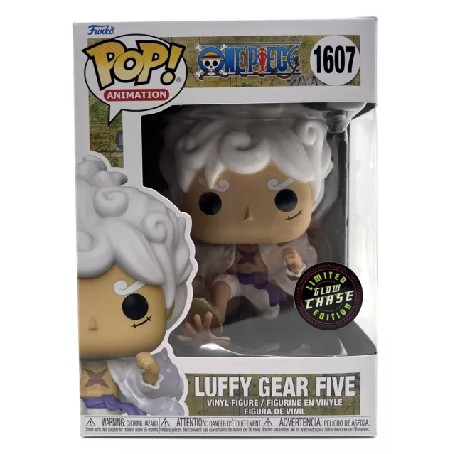 Funko Pop! One Piece Luffy Gear Five 5 #1607 GITD Brillow Chase con protector