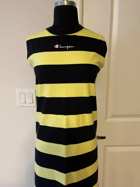 NEW Women's Champion Rugby Striped Maxi Dress Sz. Medium 2