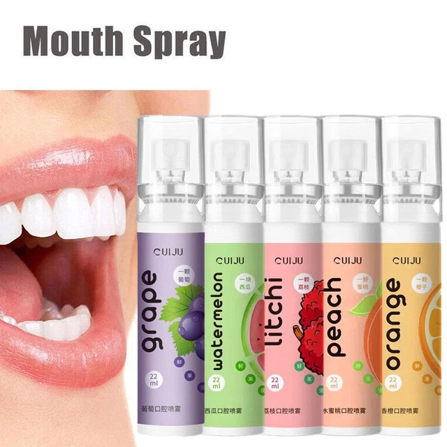 Fruity Breath Refreshing Spray Bad Breath Odor Spray Treatment Clean I0B4