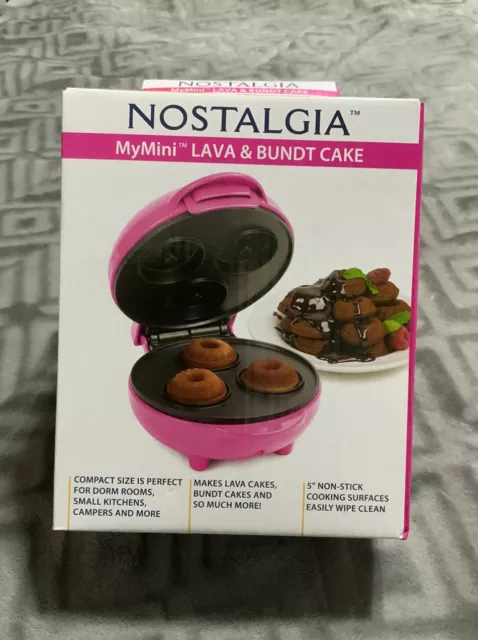 Nostalgia MyMini Lava, Donut, Muffin & Bundt Cake Maker