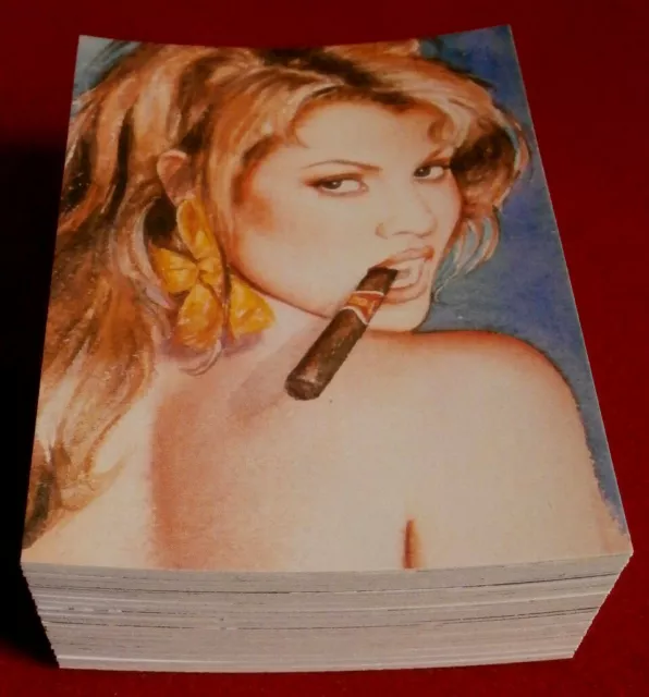 OLIVIA OBSESSIONS IN OMNICHROME - COMPLETE BASE SET (72 cards) Comic Images 1997