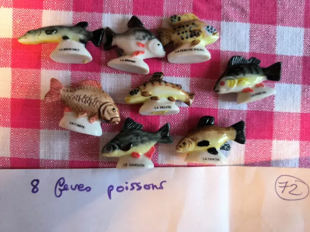 8 fèves de collection poissons (72)