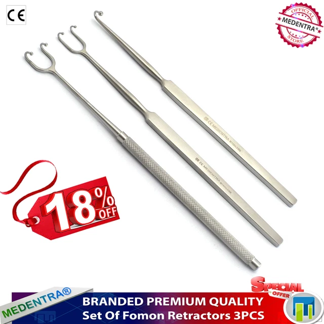 Medentra Dentistes Balle Embout Fomon Hook-Retractors Snook Crochet Rétracteur