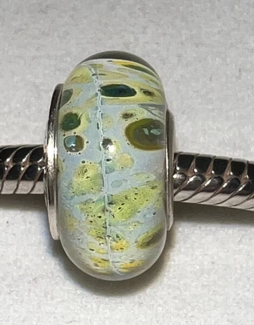 Authentic Chamilia Whimsical Sea Ob-170 Murano Glass Sterling Silver Charm Bead