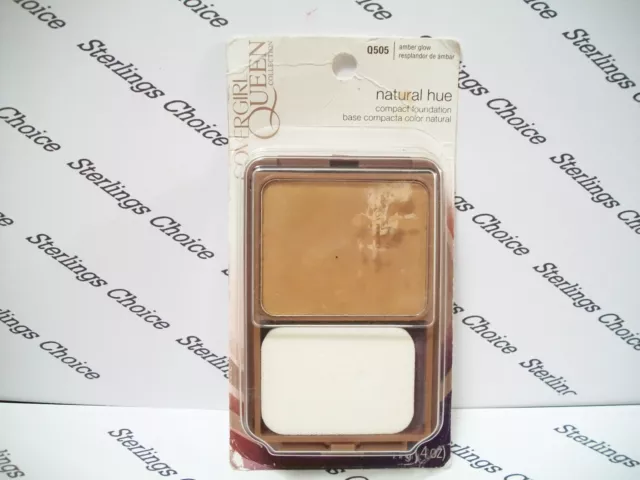Covergirl Queen Natural Hue Foundation #Q505 Amber Glow  Read Desciption (Brown)