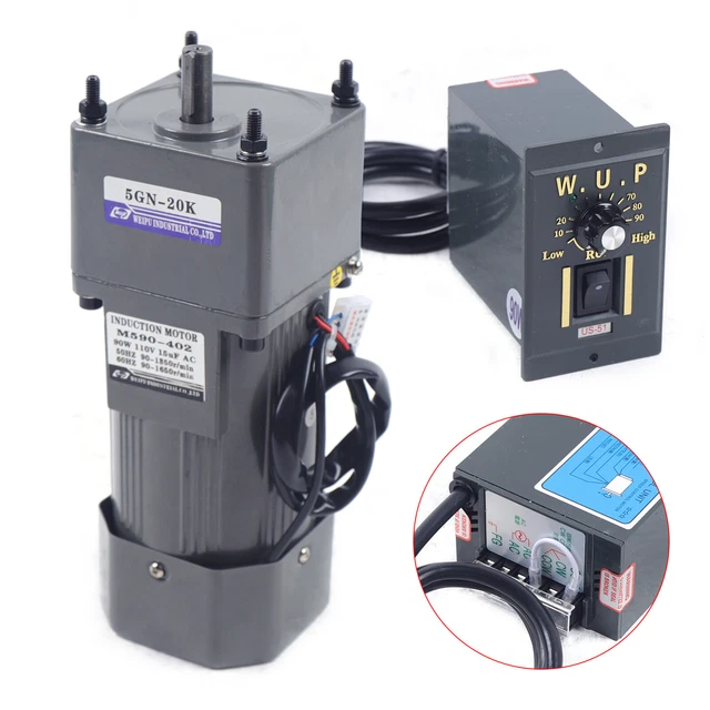 AC110V 5K/10K/20K ELECTRIC Gear Motor+Variable Speed Reduction