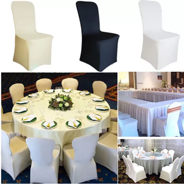 Dining Room Chair Covers Slip SEAT Cover Stretch Removable Wedding Party