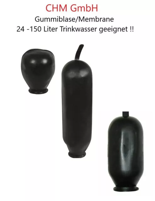 CHM GmbH ! EPDM Membran Gummiblase für 24-150 Liter Druckkessel Hauswasserwerk