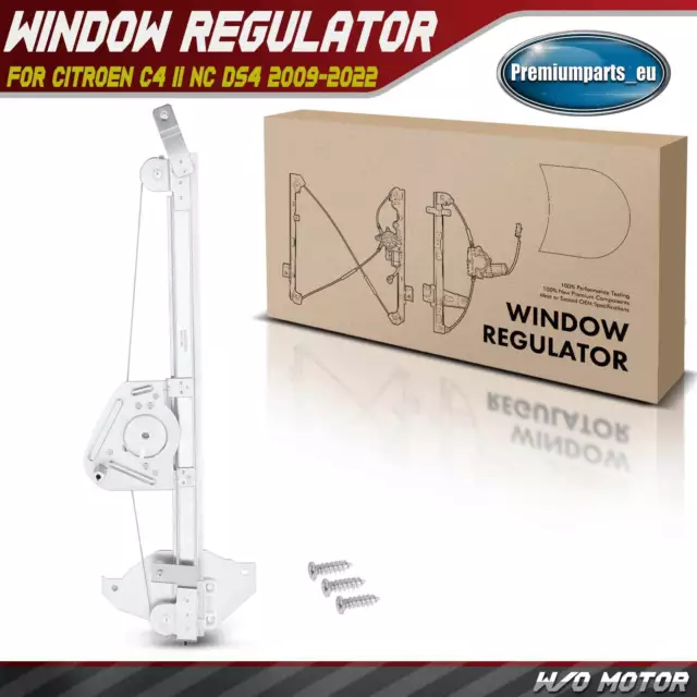 Window Regulator w/o motor Front Right for Citroen C4 II NC DS4 09-22 9802531780