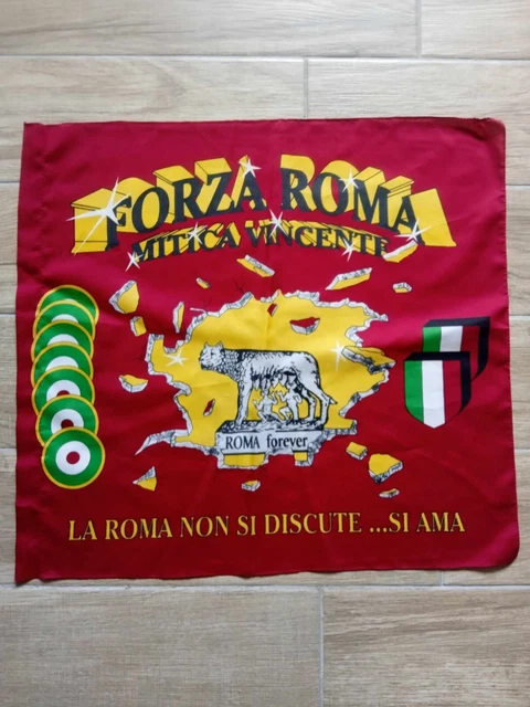 Bandiera as roma 1994 - autografata - Collezionismo In vendita a Vicenza