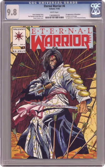 Eternal Warrior #4 CGC 9.8 1992 1360080029 1st app. Bloodshot (cameo)
