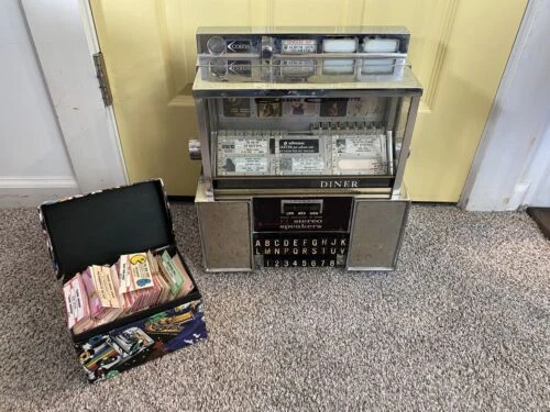 Seeburg Stereo Consolette Wallbox Jukebox Vintage Original With Song Titles