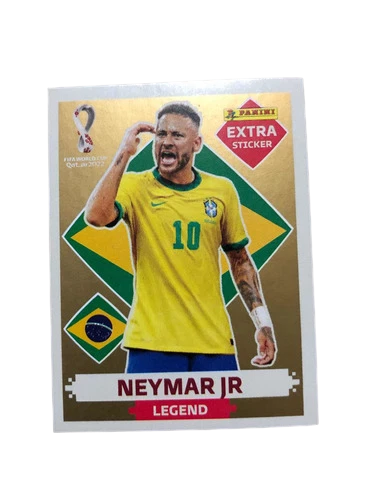 NEYMAR JR. GOLD Extra Sticker Qatar 2022 Panini EUR 95,21 - PicClick DE