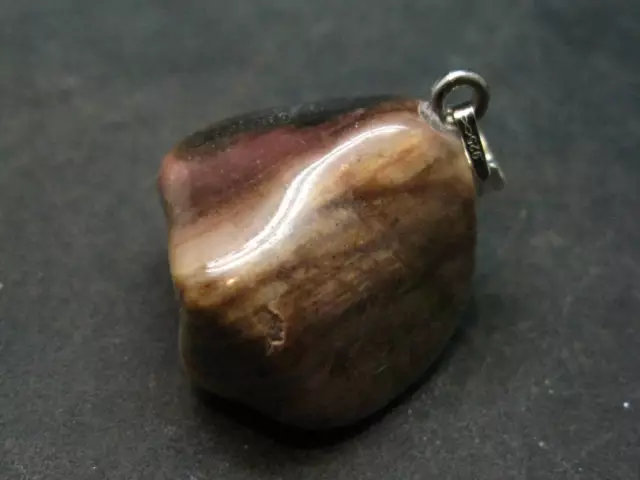 Bustamite Silver Pendant From South Africa - 1.1" - 10.5 Grams