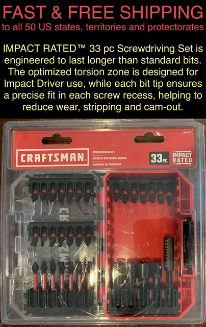 Craftsman impact hotsell drill bit set