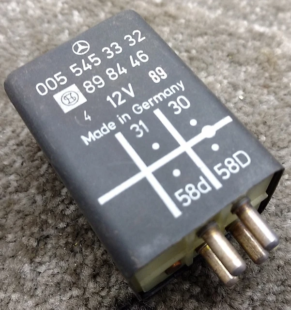 MERCEDES W126 INSTRUMENT Cluster Switch Lighting Light Relay 0055453332