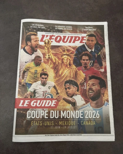 LE GUIDE DE La Coupe Du Monde 2026 Journal Lequipe Hors Serie 08