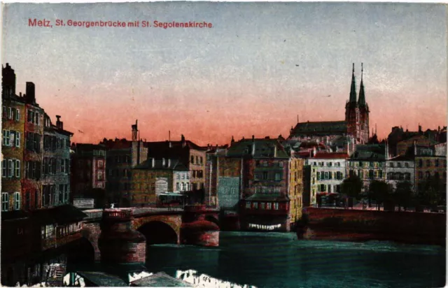 CPA AK METZ St-Georgenbrucke with St-Segoienakirche (454840)