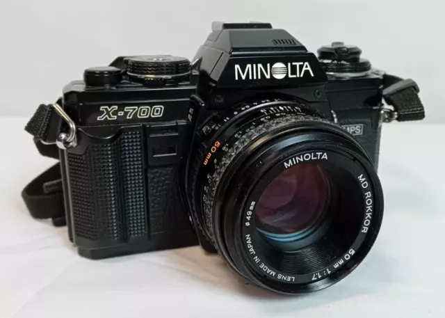 KONICA MINOLTA X-700 35mm SLR Camera with 50mm 1:1.7 Lens - TESTED