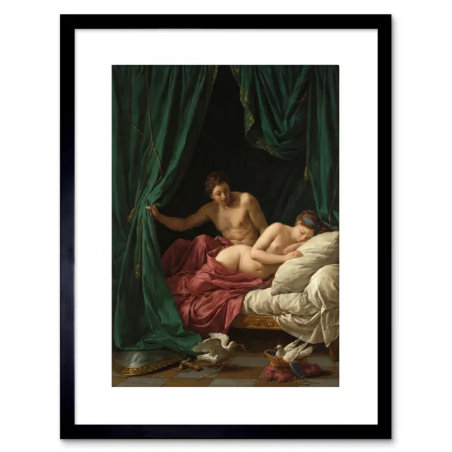 Painting Allegory Roman Lagrenee Peace Mars Venus Framed Print 9x7 Inch